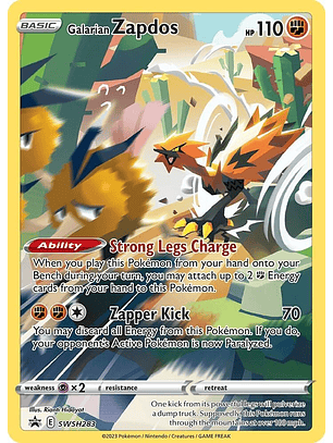 Galarian Zapdos - SWSH283 - Promo