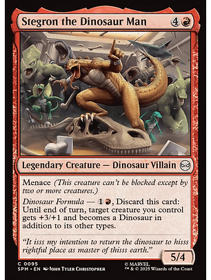 Stegron the Dinosaur Man - SPM - C