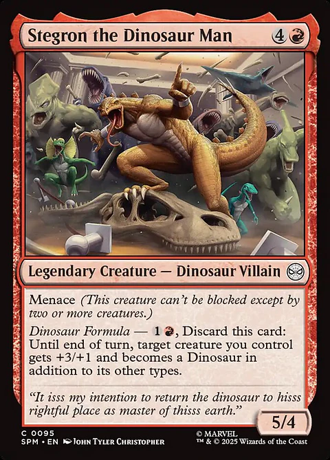 Stegron the Dinosaur Man - SPM - C