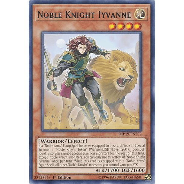 Noble Knight Iyvanne - MP19-EN222 - Rare 