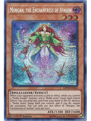 Morgan, the Enchantress of Avalon - MP19-EN223 - Prismatic Secret Rare