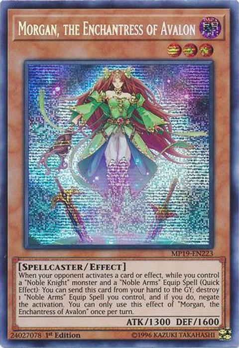 Morgan, the Enchantress of Avalon - MP19-EN223 - Prismatic Secret Rare