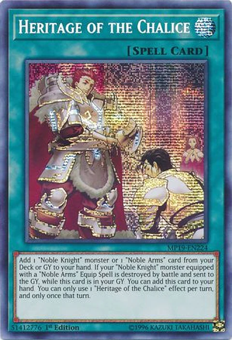 Heritage of the Chalice - MP19-EN224 - Prismatic Secret Rare