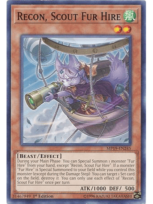 Recon, Scout Fur Hire - MP19-EN245 - Common