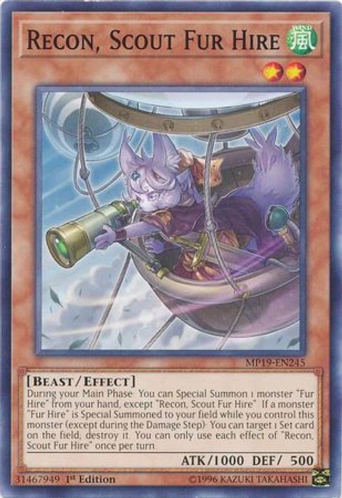 Recon, Scout Fur Hire - MP19-EN245 - Common
