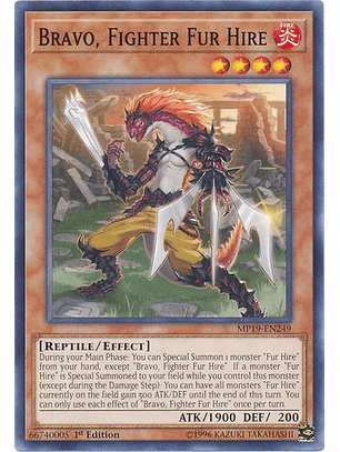 Bravo, Fighter Fur Hire - MP19-EN249 - Common 