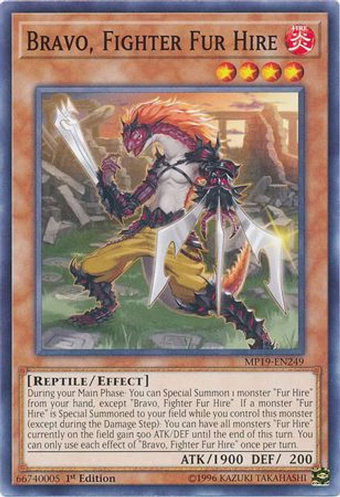 Bravo, Fighter Fur Hire - MP19-EN249 - Common 