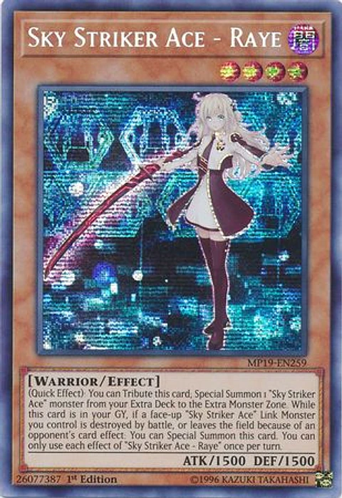 Sky Striker Ace - Raye - MP19-EN259 - Prismatic Secret Rare