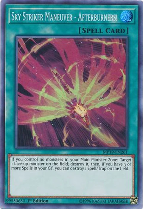 Sky Striker Maneuver - Afterburners! - MP19-EN261 - Super Rare