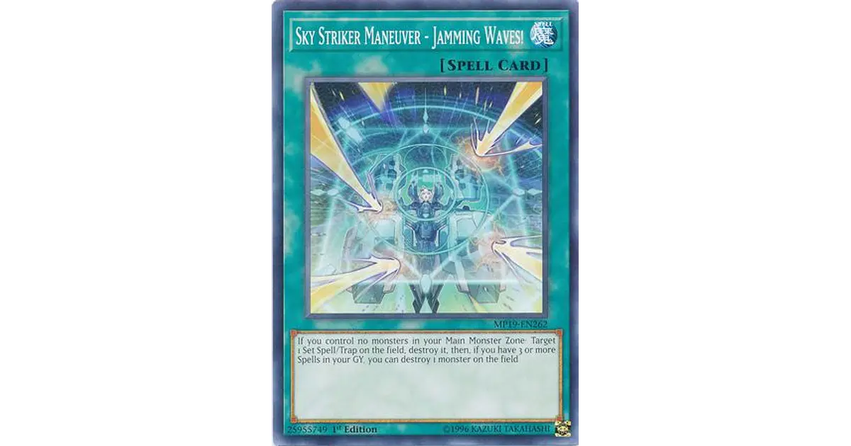Bài Yugioh Chính Hãng ] SLF1-AE052 Sky Striker Maneuver - Jamming Waves! - Common