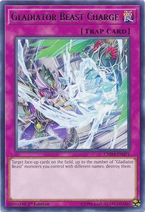 Gladiator Beast Charge - CHIM-EN071 - Rare 