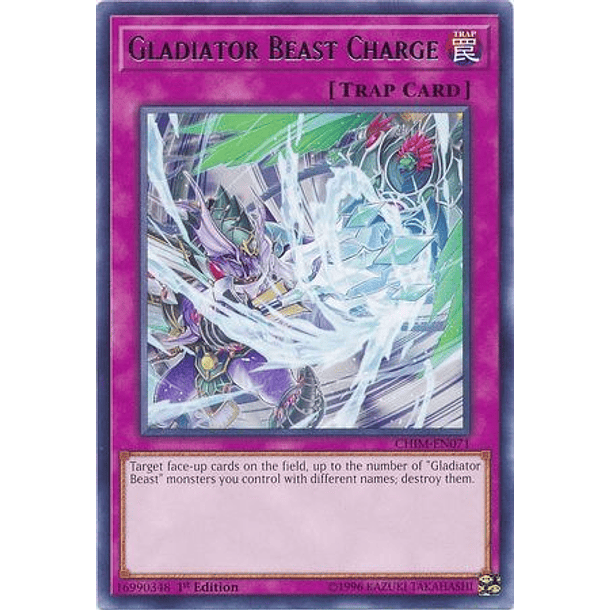 Gladiator Beast Charge - CHIM-EN071 - Rare 