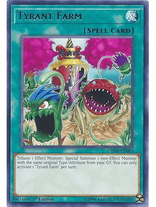 Tyrant Farm - CHIM-EN083 - Rare 