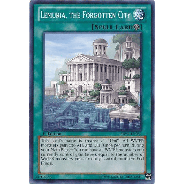 Lemuria, the Forgotten City - ABYR-EN057 - Common