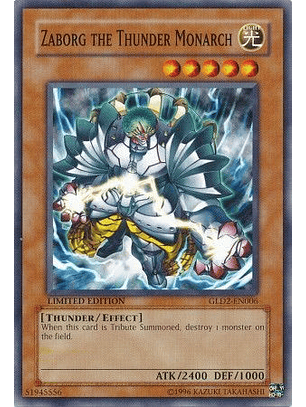 Zaborg the Thunder Monarch - GLD2-EN006 - Common