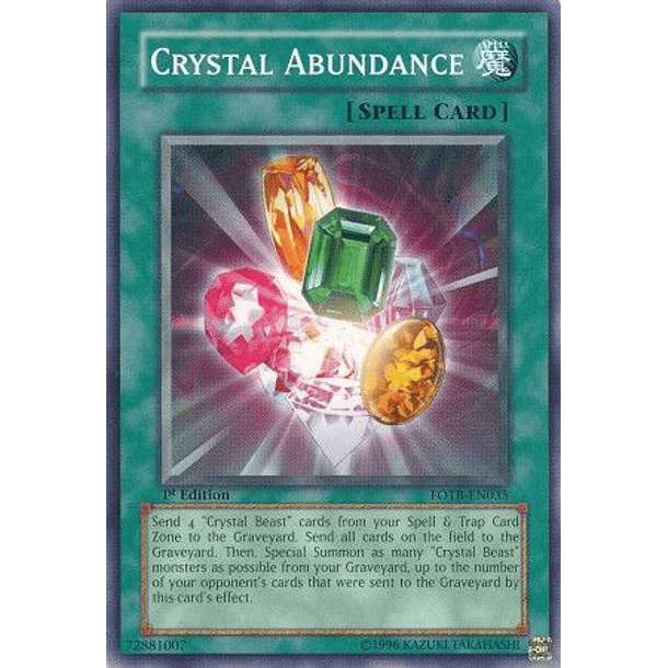 Crystal Abundance - FOTB-EN035 - Common