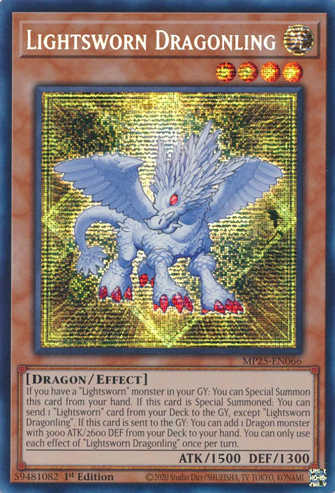 Lightsworn Dragonling - MP25-EN066 - Prismatic Secret Rare 