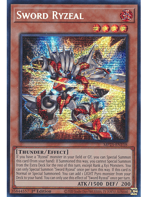Sword Ryzeal - MP25-EN118 - Prismatic Secret Rare