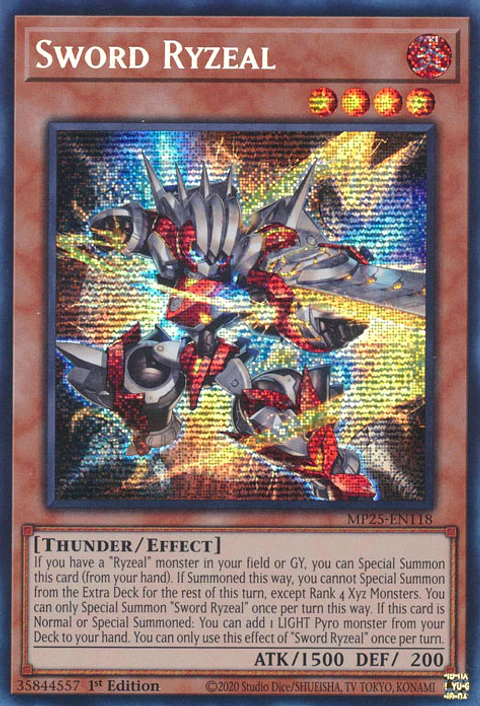 Sword Ryzeal - MP25-EN118 - Prismatic Secret Rare