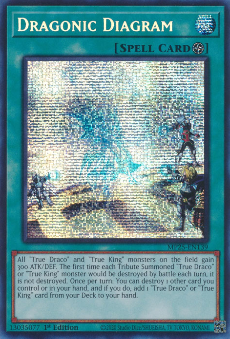 Dragonic Diagram - MP25-EN139 - Prismatic Secret Rare  1