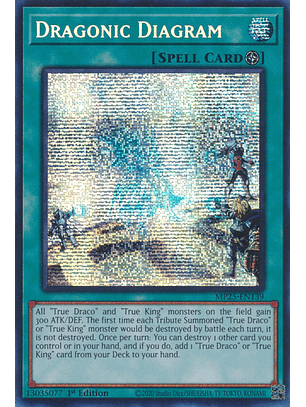Dragonic Diagram - MP25-EN139 - Prismatic Secret Rare 