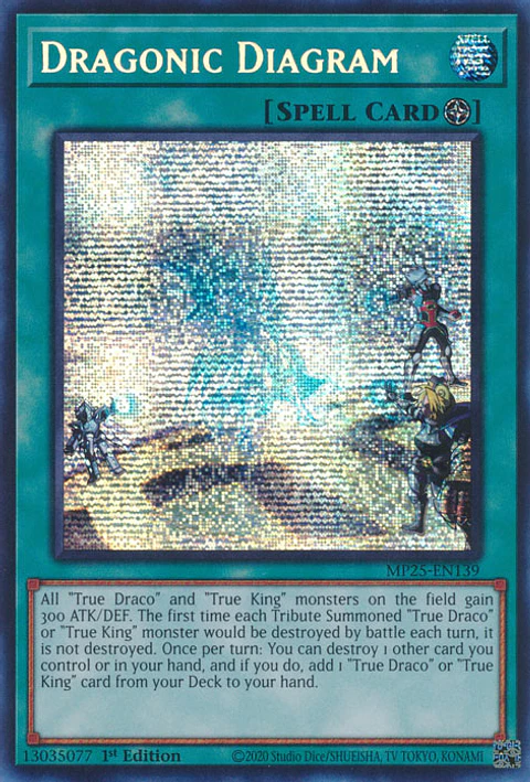 Dragonic Diagram - MP25-EN139 - Prismatic Secret Rare 