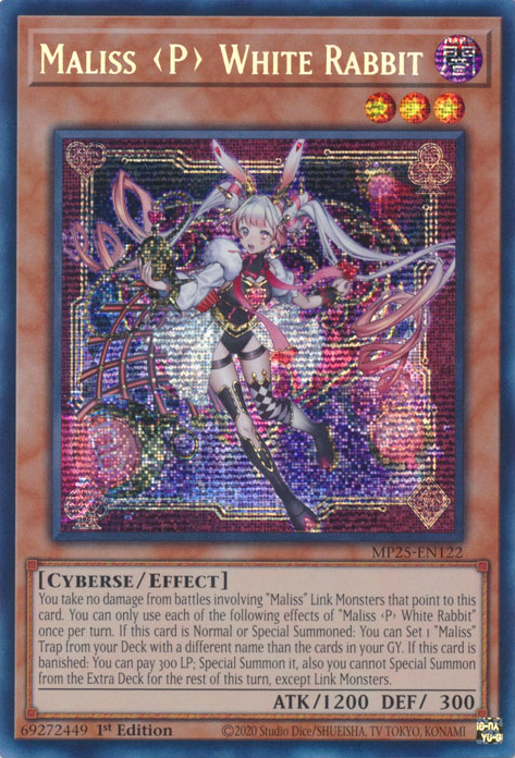 Maliss P White Rabbit - MP25-EN122 - Prismatic Secret Rare  1