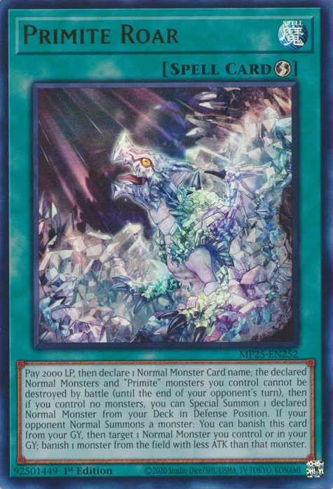 Primite Roar - MP25-EN252 - Ultra Rare  1