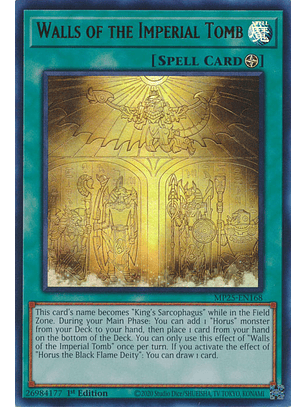 Walls of the Imperial Tomb - MP25-EN168 - Ultra Rare 