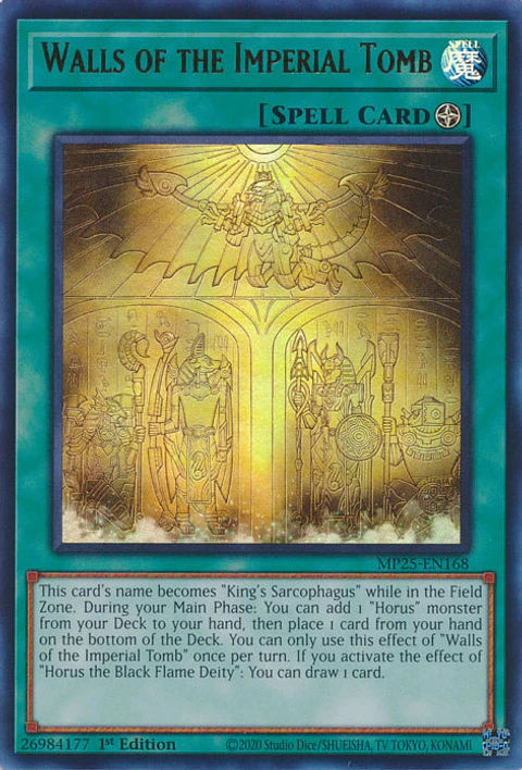Walls of the Imperial Tomb - MP25-EN168 - Ultra Rare 