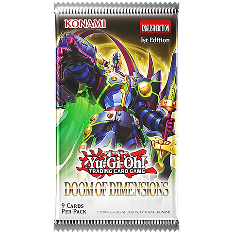 Doom of Dimensions Sobre con 9 Cartas