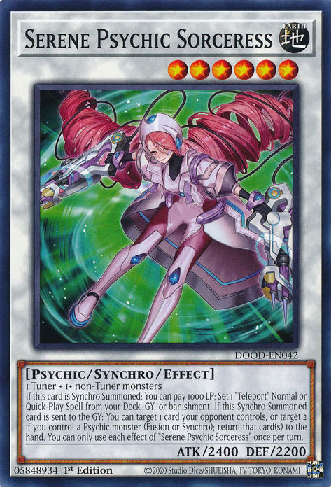 Serene Psychic Sorceress - DOOD-EN042 - Common  1