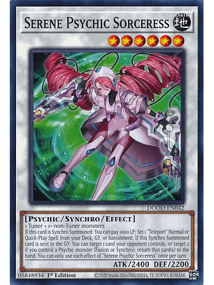 Serene Psychic Sorceress - DOOD-EN042 - Common 