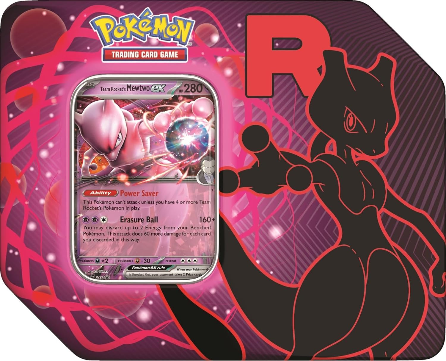Pokemon TCG: Team Rocket Tin - Mewtwo Ex 1