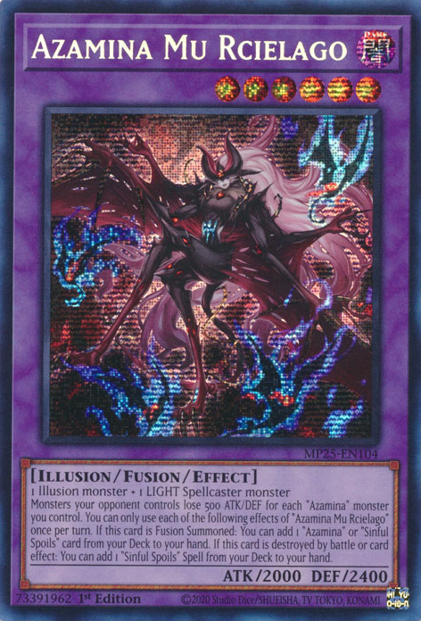Azamina Mu Rcielago - MP25-EN104 - Prismatic Secret Rare 1