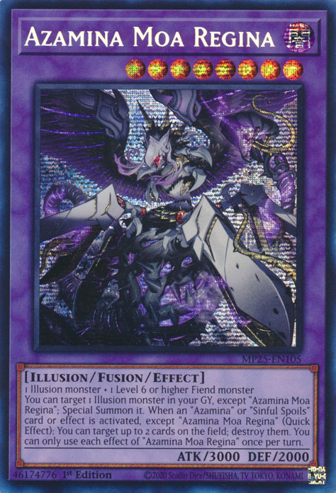 Azamina Moa Regina - MP25-EN105 - Prismatic Secret Rare 1