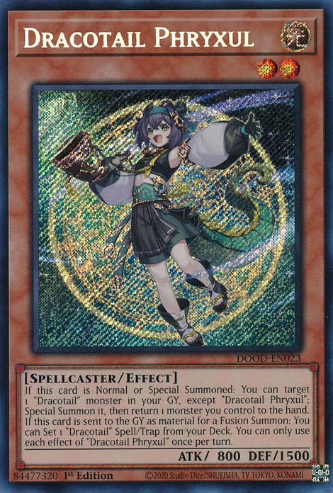 Dracotail Phryxul - DOOD-EN023 - Secret Rare 1