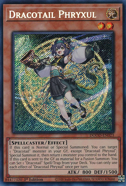 Dracotail Phryxul - DOOD-EN023 - Secret Rare