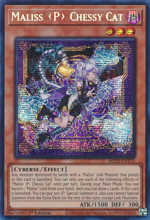 Maliss P Chessy Cat - MP25-EN123 - Prismatic Secret Rare 