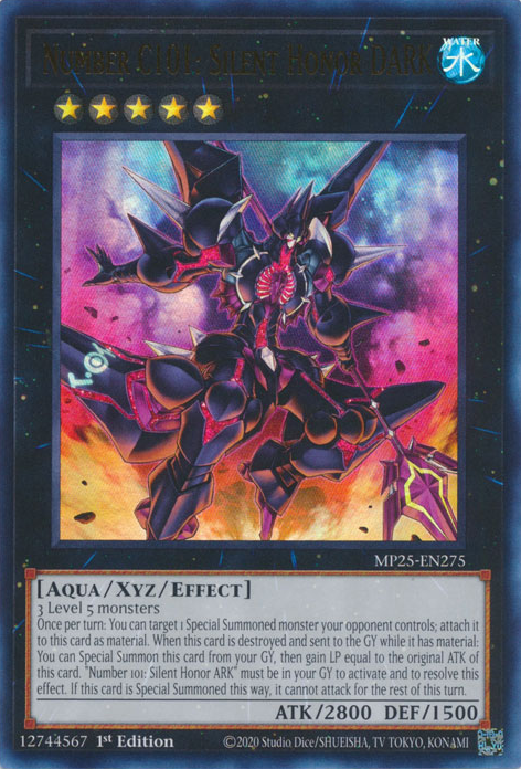 Number C101: Silent Honor DARK - MP25-EN275 - Ultra Rare  1