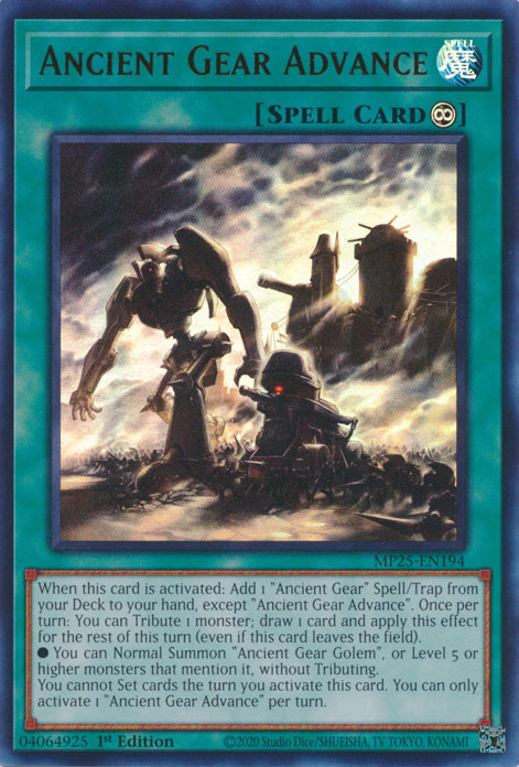 Ancient Gear Advance - MP25-EN194 - Ultra Rare 1