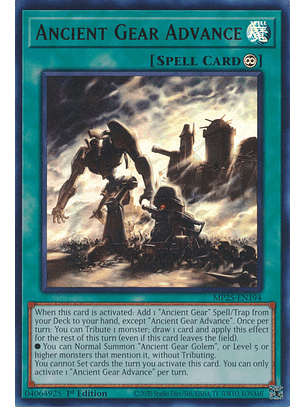 Ancient Gear Advance - MP25-EN194 - Ultra Rare