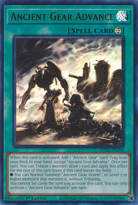 Ancient Gear Advance - MP25-EN194 - Ultra Rare