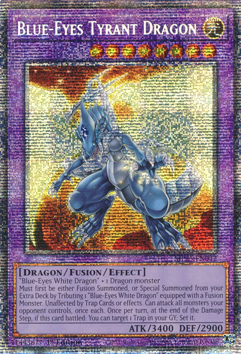 Blue-Eyes Tyrant Dragon - MP25-EN042 - Starlight Rare