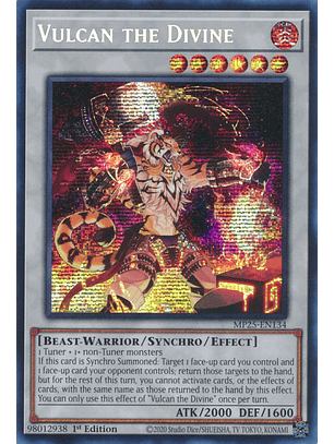 Vulcan the Divine - MP25-EN134 - Prismatic Secret Rare 
