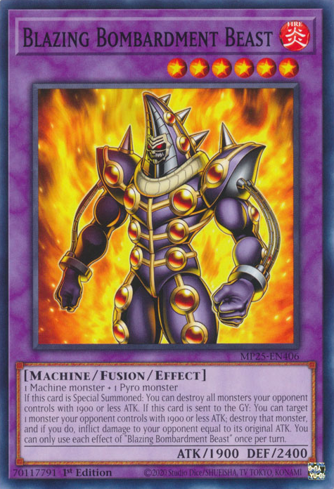 Blazing Bombardment Beast - MP25-EN406 - Common  1