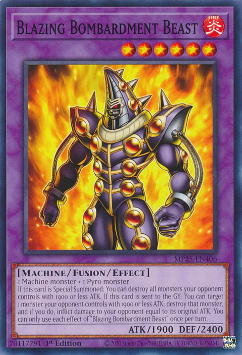 Blazing Bombardment Beast - MP25-EN406 - Common 