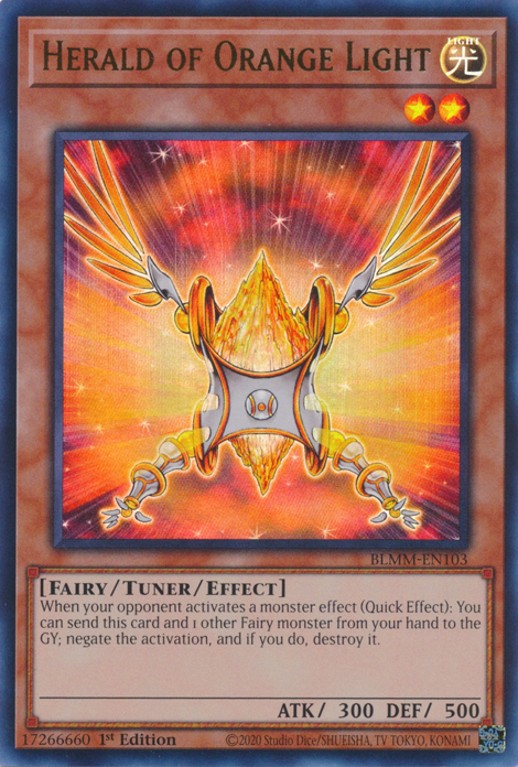 Herald of Orange Light - BLMM-EN103 - Ultra Rare  1