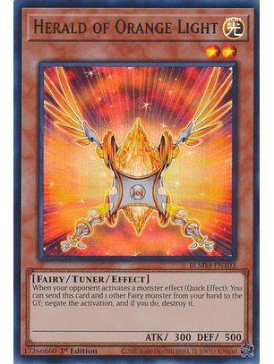 Herald of Orange Light - BLMM-EN103 - Ultra Rare 