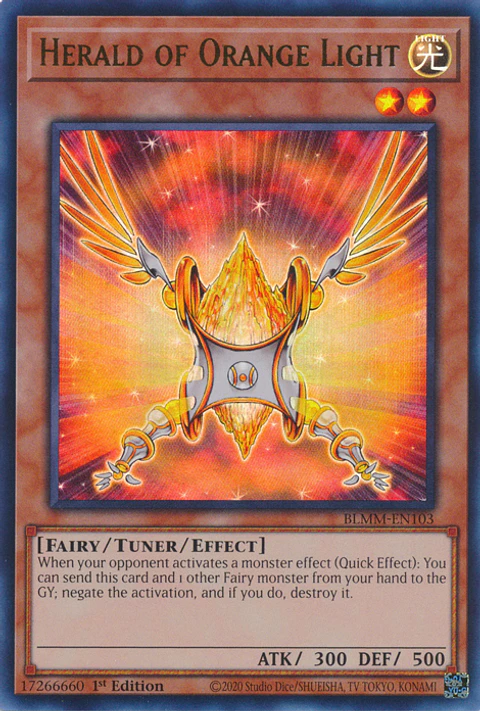 Herald of Orange Light - BLMM-EN103 - Ultra Rare 